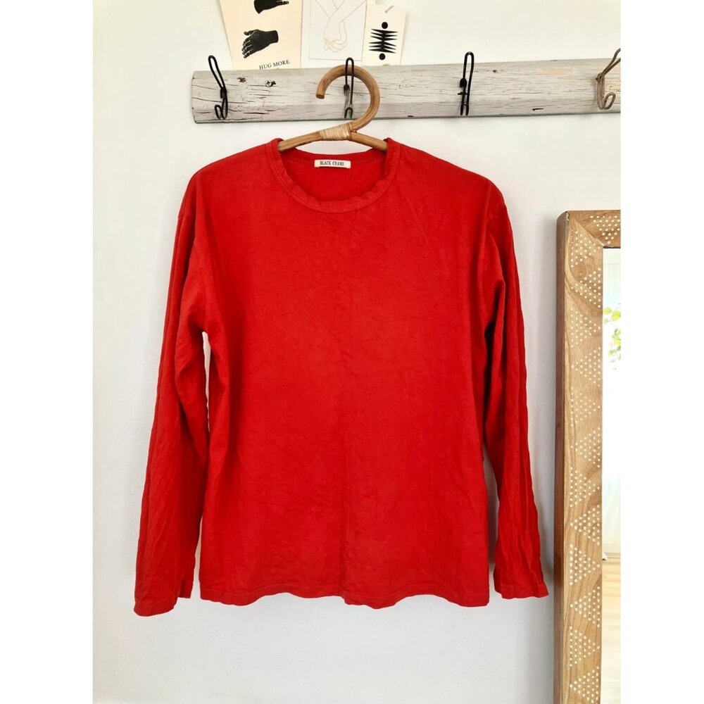 Black Crane Long Sleeve Tee Tomato Medium